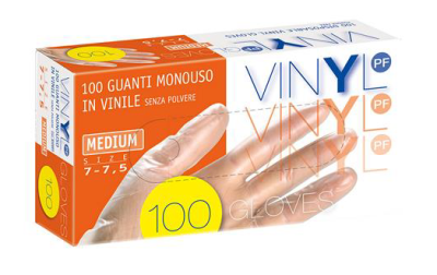 Guanti Monouso Vinile senza Polvere